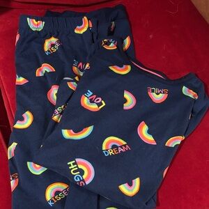 Kids Rainbow Print Pajama Set